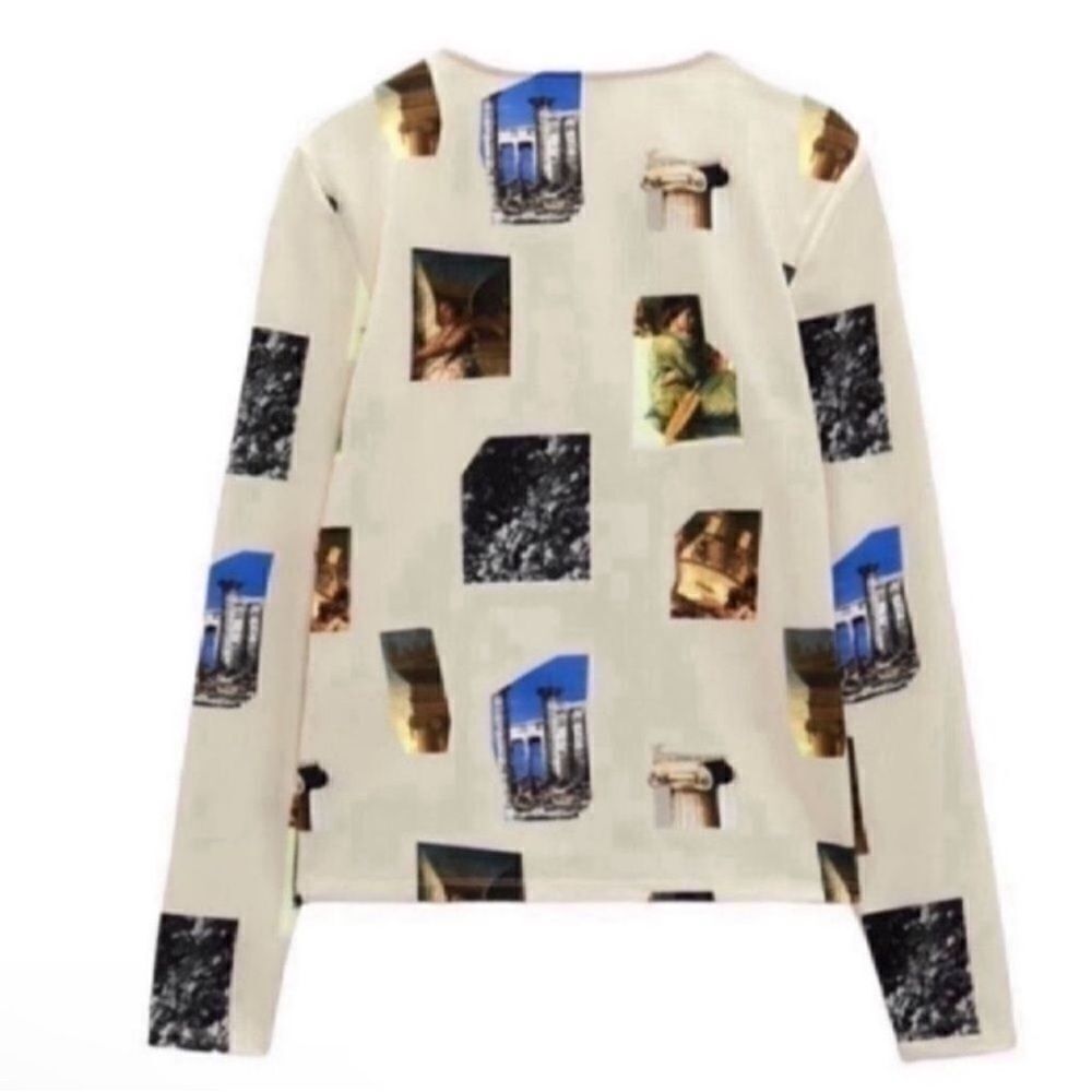 Zara Round Neck Long-sleeve Top(Size Small)